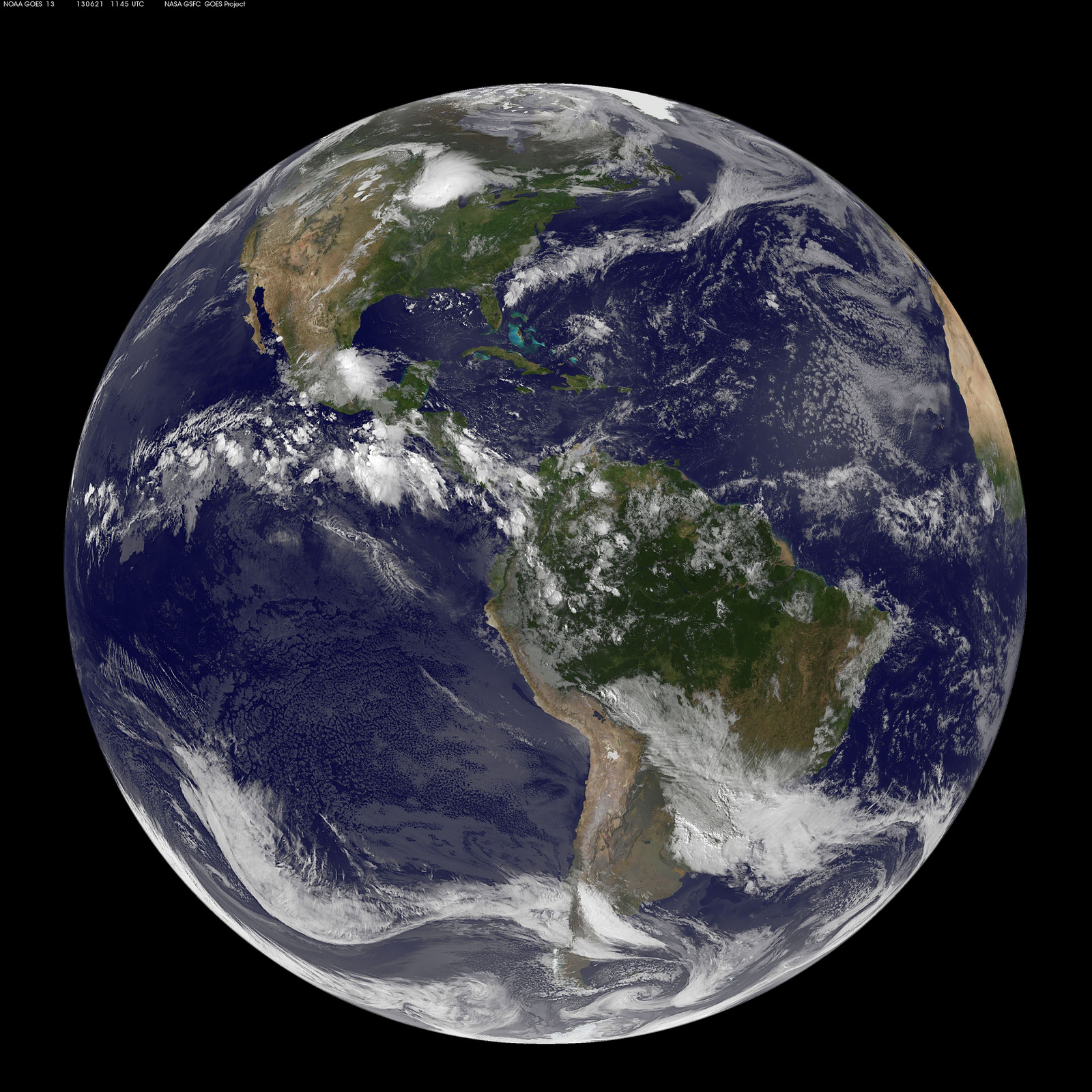 Satellite Photo Shows Earth's Summer Solstice from Space